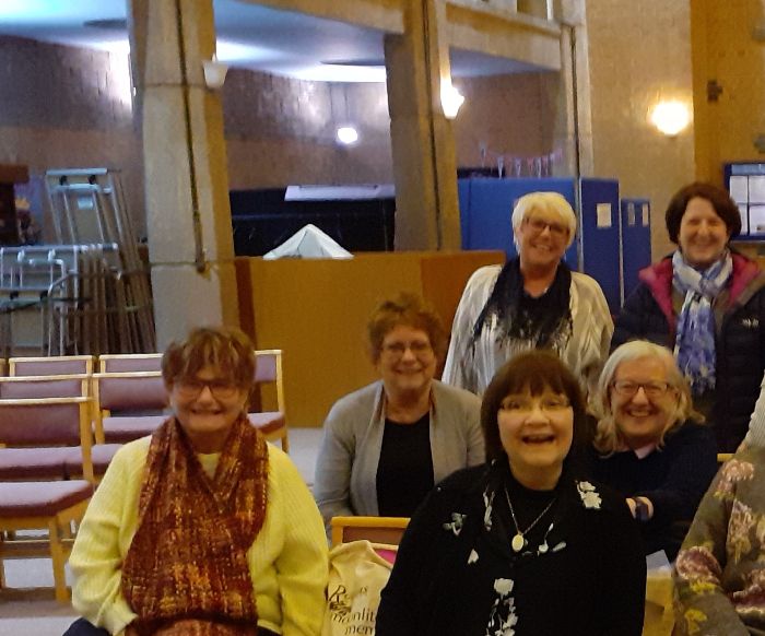 We have just had this photo taken, and as you can see, although we are so happy to be be together, our numbers have really dropped since Covid hit, so need some more ladies to join us :)